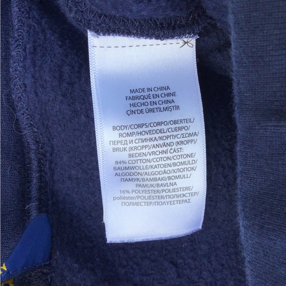 Polo Ralph Lauren Performance Pants Boys XL 18-20 Navy Jogger Sweatpants Fleece - Picture 5 of 6